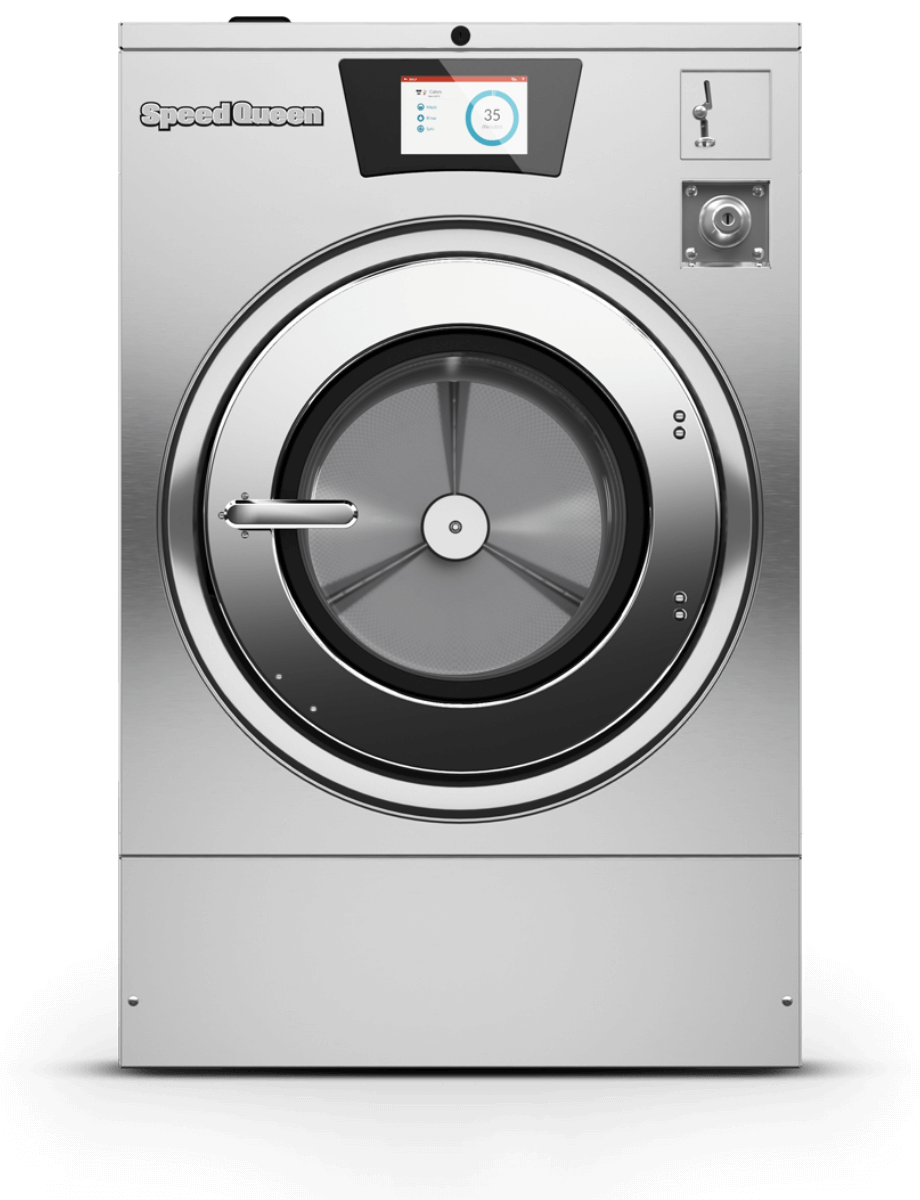 front view of Speed Queen washing machine with Touch controls