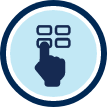 touch screen with buttons